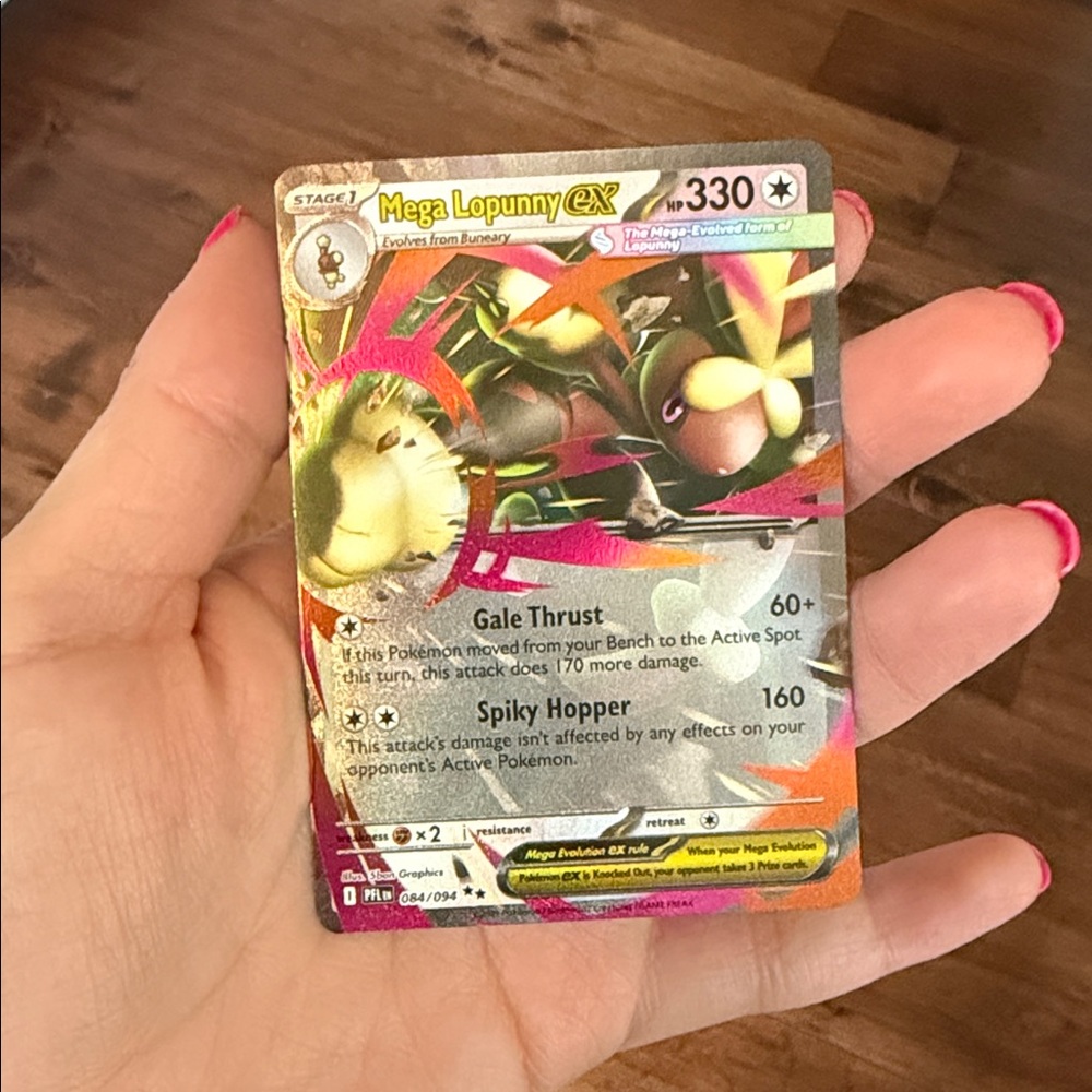 Mega Lopunny EX Pokémon Card 084/094 Double Rare Full Art Phantasmal Flames